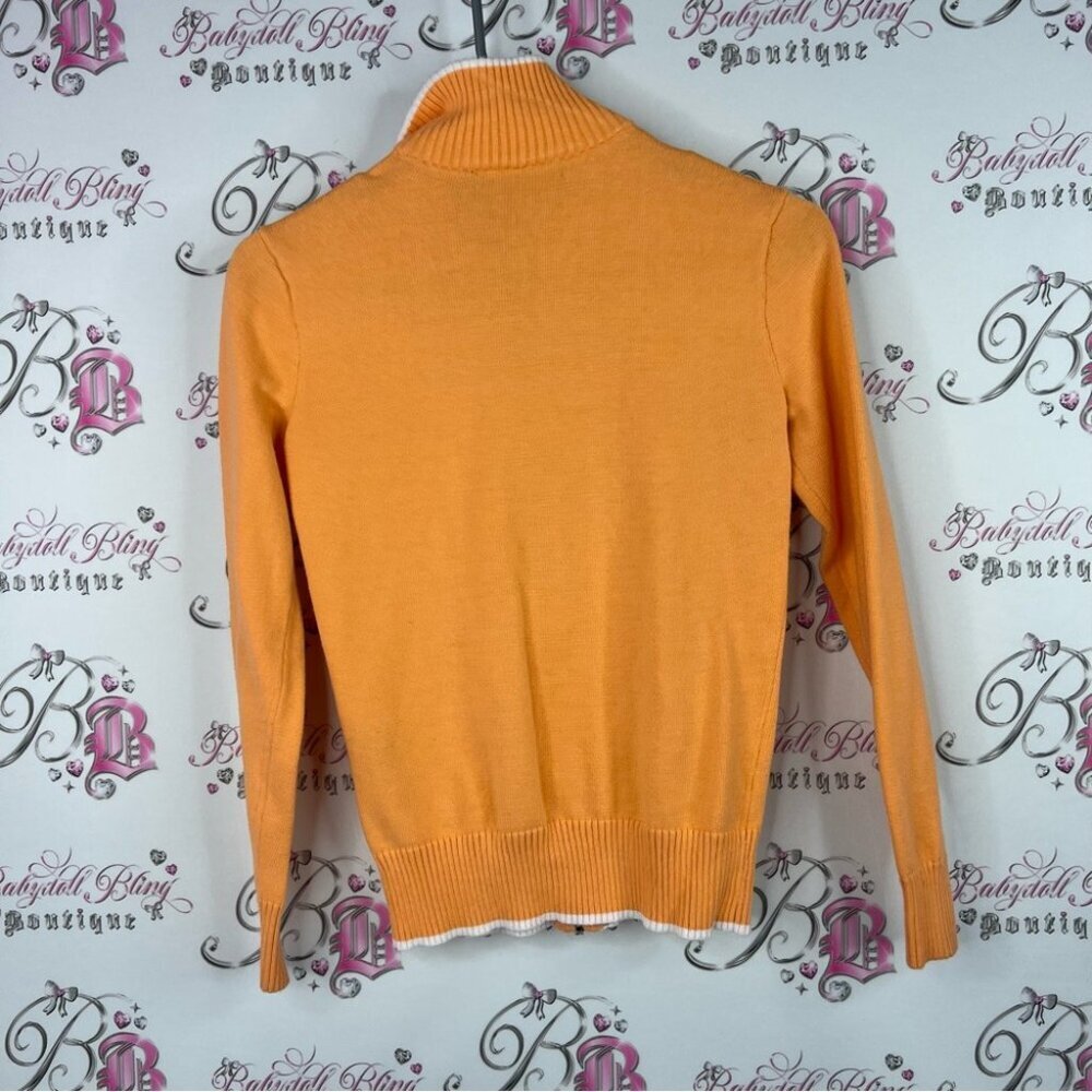 Ralph Lauren polo golf zip up sweater Zip-Up Sweater in Orange - Picture 2 of 7